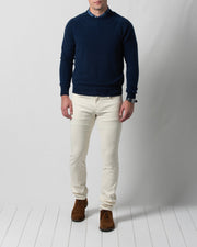 B.Draddy Clothing NAVY / MED 007 CASHMERE CREWNECK