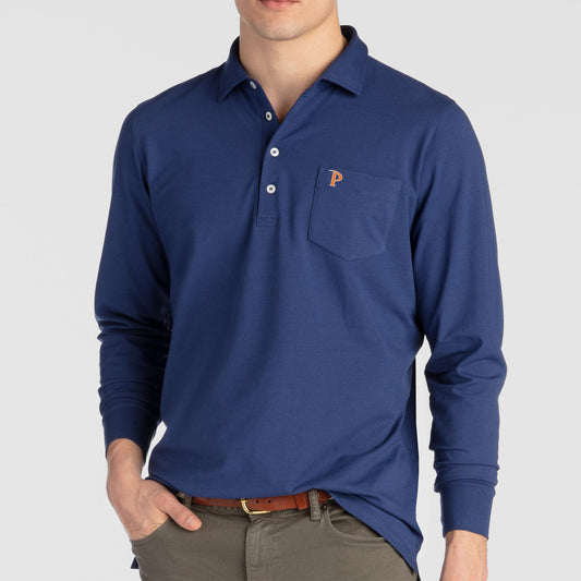 B.Draddy Clothing REGAL / SML PEPPERDINE | JACK LONG-SLEEVE POLO | COLLEGIATE