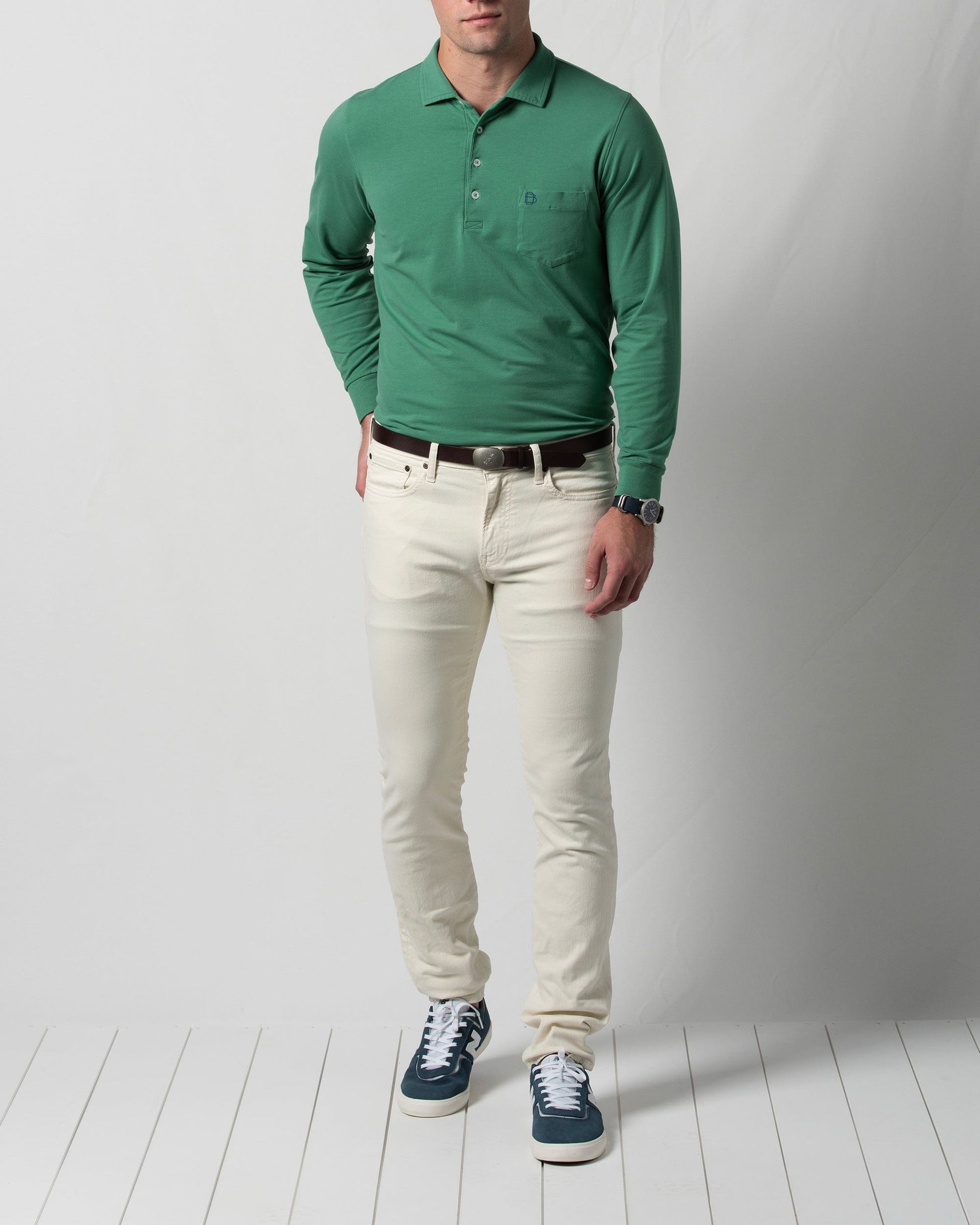 B.Draddy Clothing JACK LONG-SLEEVE POLO