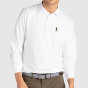 B.Draddy WHITE / SML Harman the Hunter Jack Long Sleeve Polo