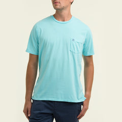 B.Draddy Clothing TIDAL BLUE / SML DEWEY POCKET SHORT SLEEVE TEE-SALE