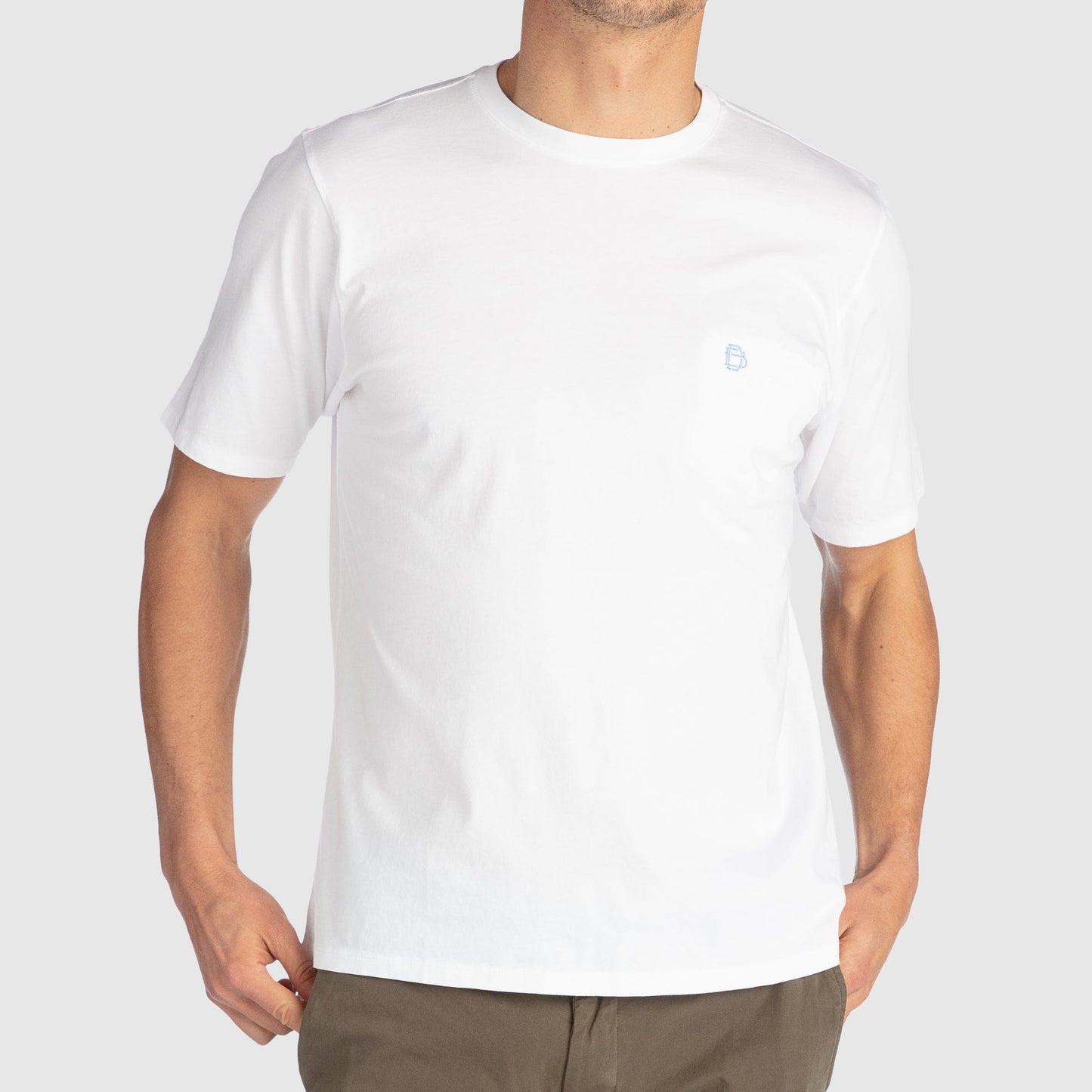 B.Draddy Clothing WHITE NP / SML DEWEY POCKET SHORT SLEEVE TEE