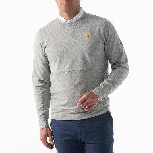 B.Draddy GREY HEATHER / SML 2024 OFFICIAL PRESIDENTS CUP | U.S. TEAM | RUSS CREWNECK