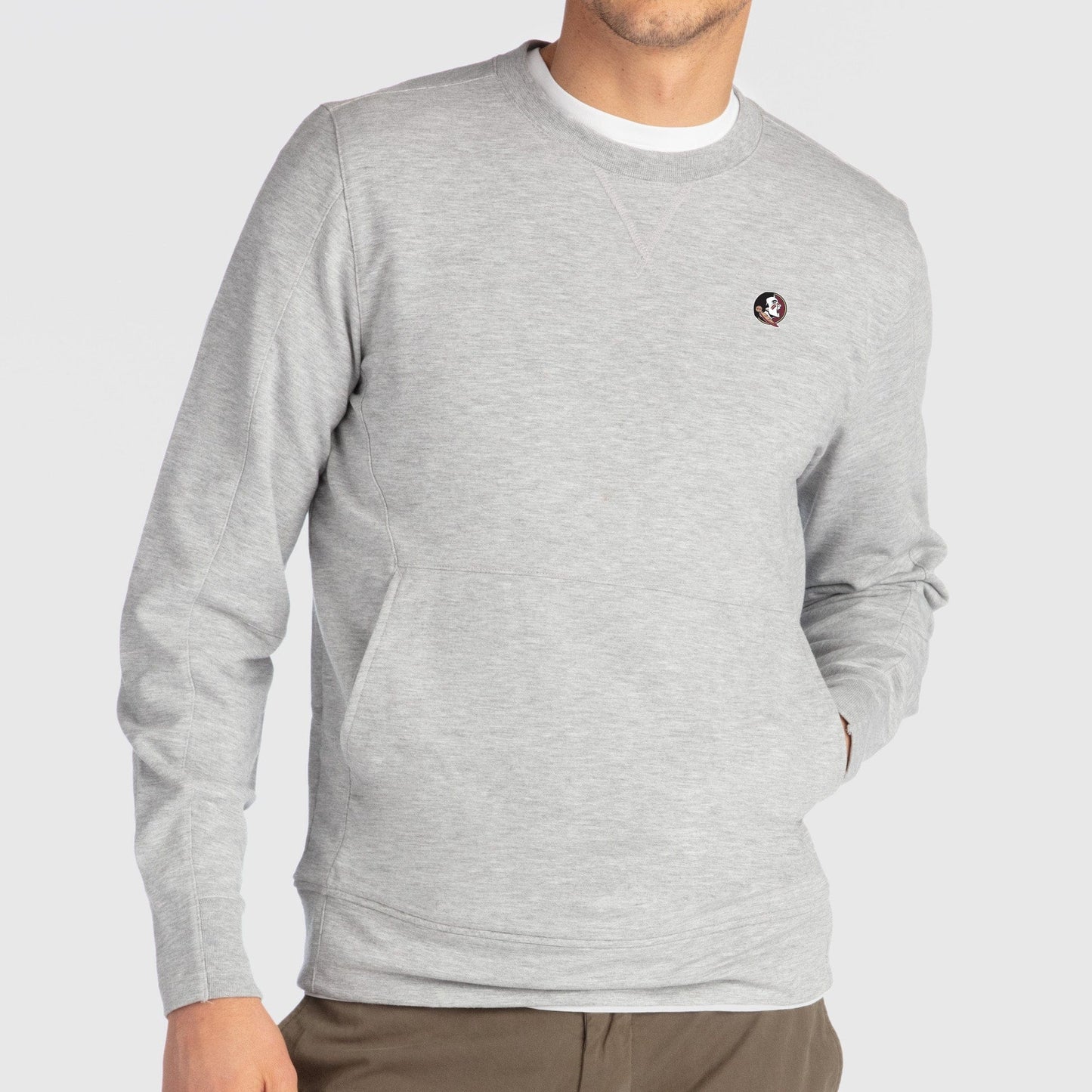 B.Draddy Clothing GREY HEATHER / SML FSU | RUSS CREWNECK | COLLEGIATE