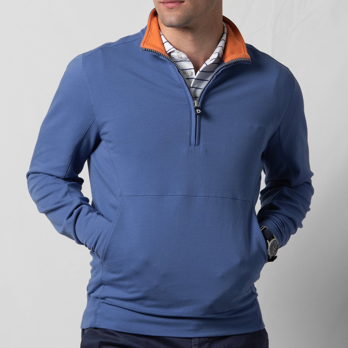 B.Draddy INDIGO/CRUSH / SML RUSSEL QUARTER ZIP