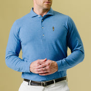 B.Draddy TRUE BLUE HEATHER / SML Harman the Hunter Quinlivan Polo