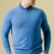 B.Draddy Clothing BLUEPRINT HEATHER / SML 007 CASHMERE CREWNECK