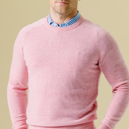 B.Draddy Clothing IRISH ROSE HEATHER / SML 007 CASHMERE CREWNECK