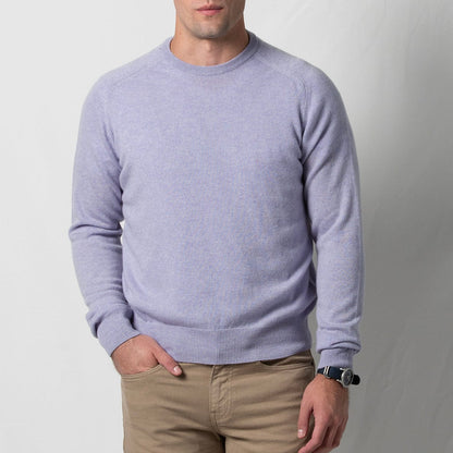 B.Draddy Clothing THISTLE HEATHER / SML 007 CASHMERE CREWNECK