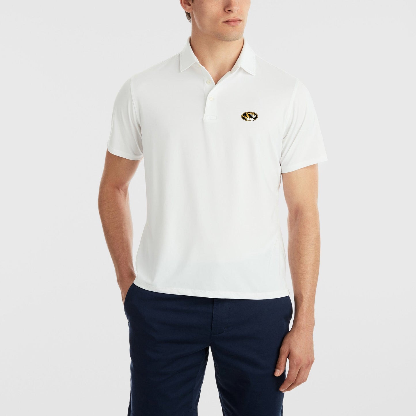 B.Draddy WHITE / SML MISSOURI | DRADDY SPORT RYAN POLO | COLLEGIATE