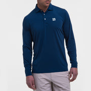 B.Draddy REGAL / SML DUKE UNIVERSITY | DRADDY SPORT LEE LONG-SLEEVE POLO | COLLEGIATE