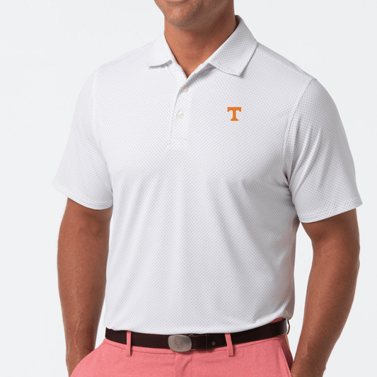 B.Draddy WHITE / SML TENNESSEE | DRADDY SPORT CAPTAIN COOL POLO | COLLEGIATE