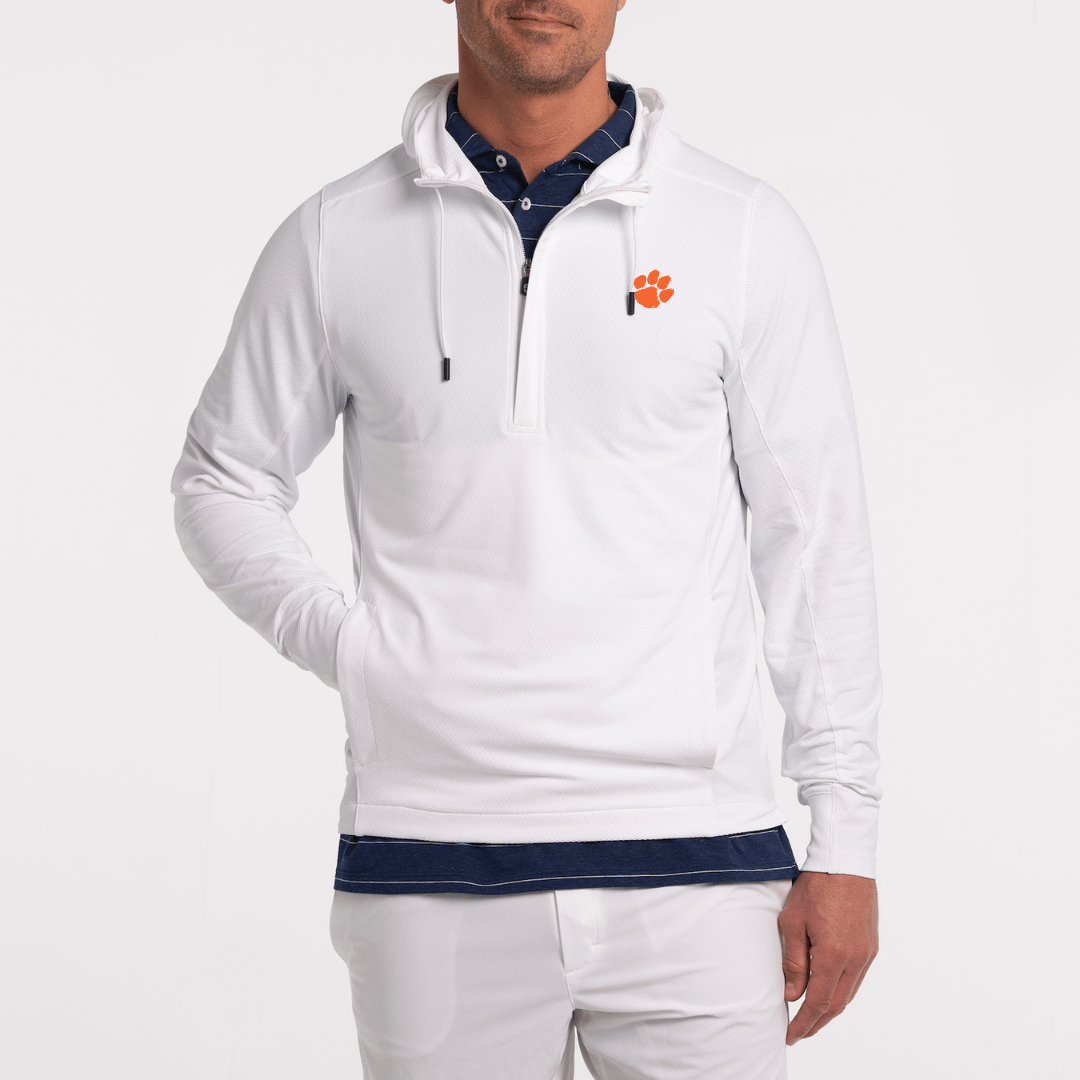 B.Draddy WHITE / SML CLEMSON | COOL HOODIE | COLLEGIATE