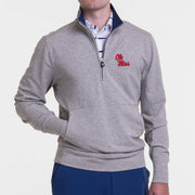 B.Draddy GREY HEATHER / SML OLE MISS | RUSSEL QUARTER ZIP | COLLEGIATE